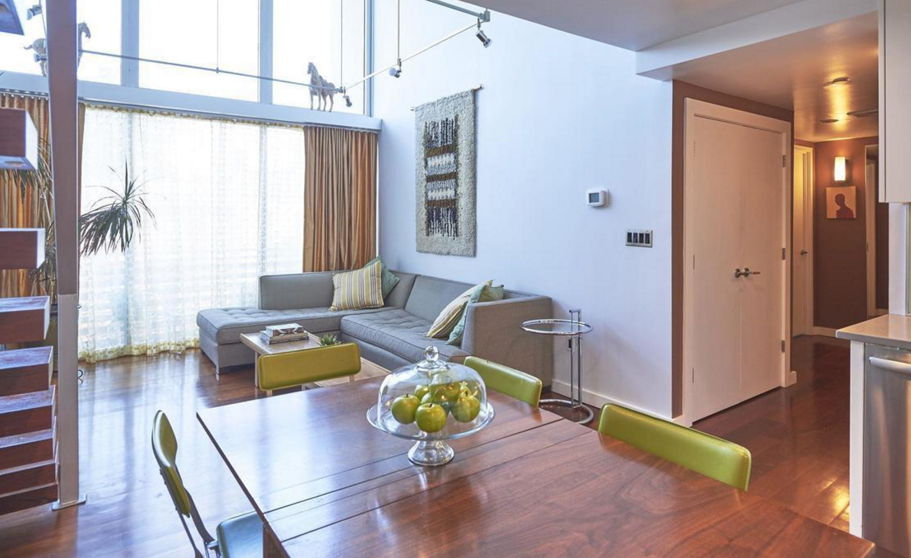 Loft style and lots of light in this twobedroom "Glass House" condo